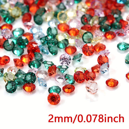 Christmas Glass Spacer Beads