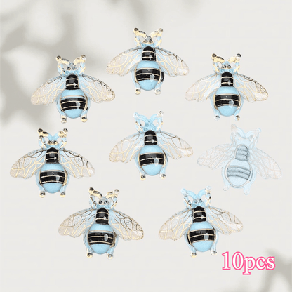 Colorful Acrylic Bee Flatback Rhinestone Charm Pendants