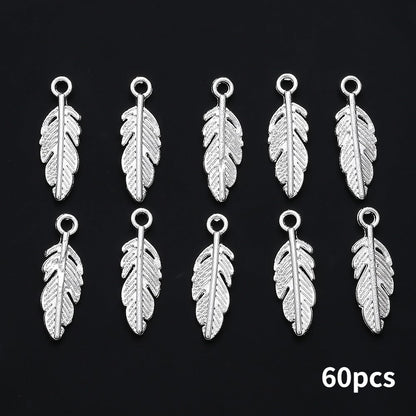 20/40/60PCS Boho Silver-Tone Dreamcatcher Charms & Spacer Beads