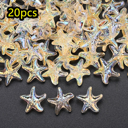 AB Ocean Starfish Glass Beads