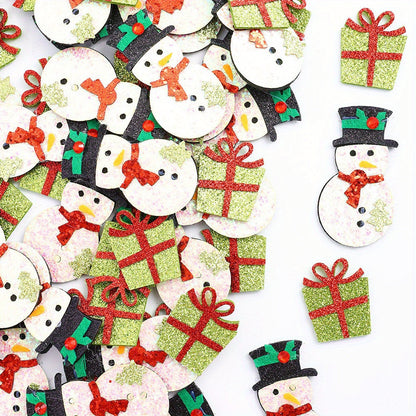 Christmas Glitter Decorative Patches