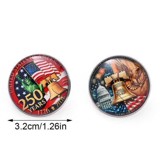 32mm “250 Years of Freedom” Commemorative Brooch