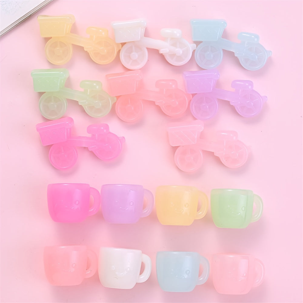 Bike Water Cup Shape Acrylic Beads
