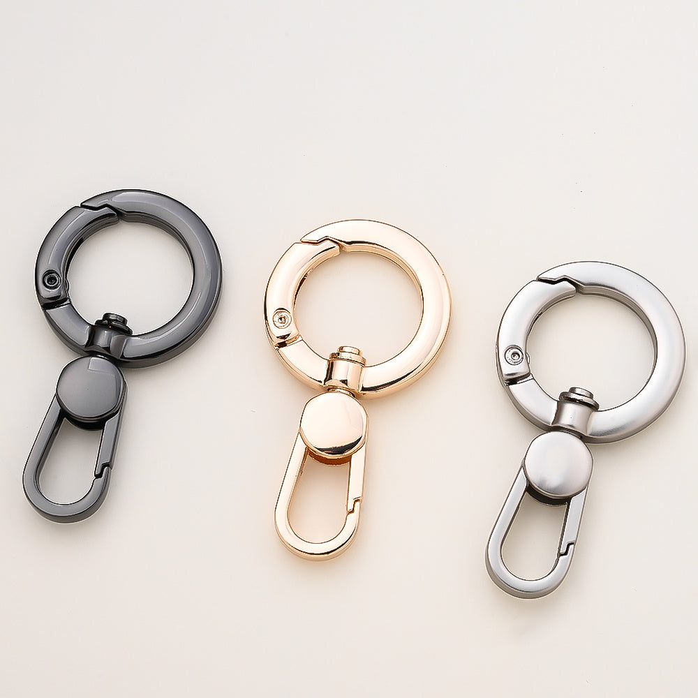 10PCS Swivel Snap O-Ring Keychain Clasp Set
