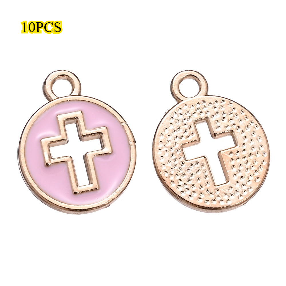 Enamel Cross Pendant Charms