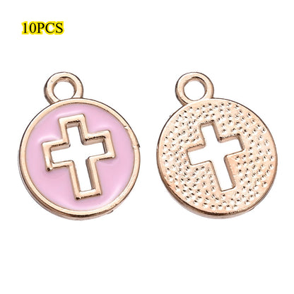Enamel Cross Pendant Charms