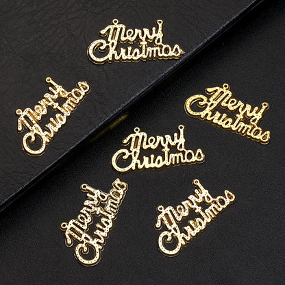 Merry Christmas Acrylic Pendant Charms
