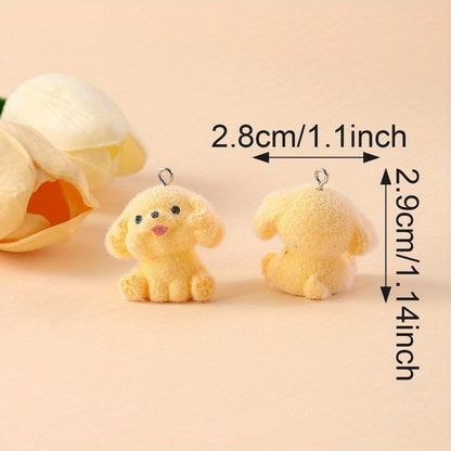 Resin Puppy Pendants