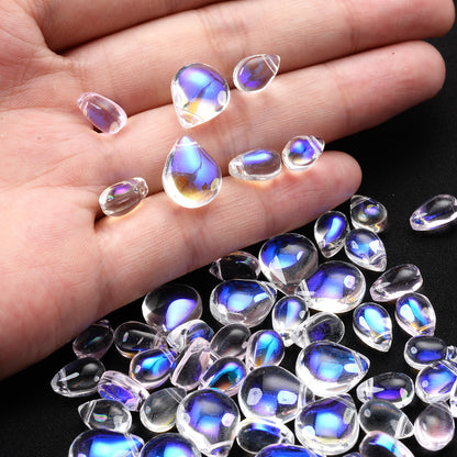 10pcs 6-12mm Translucent Teardrop Glass Beads