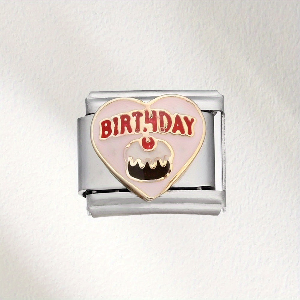 1pc Colorful Cake Charm Chain Bead