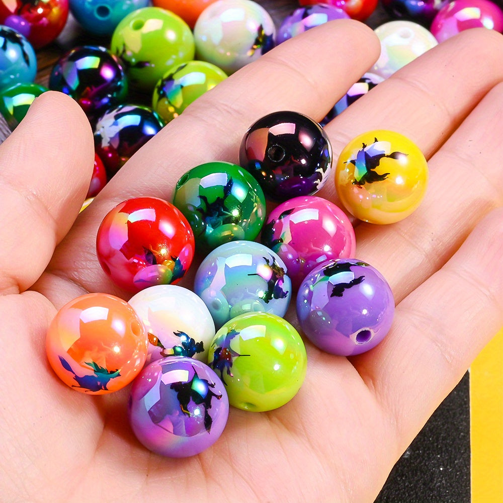 Halloween Flying Witch Acrylic Beads