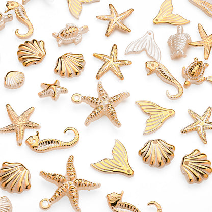 Bohemian Marine Animal Acrylic Pendant Charms