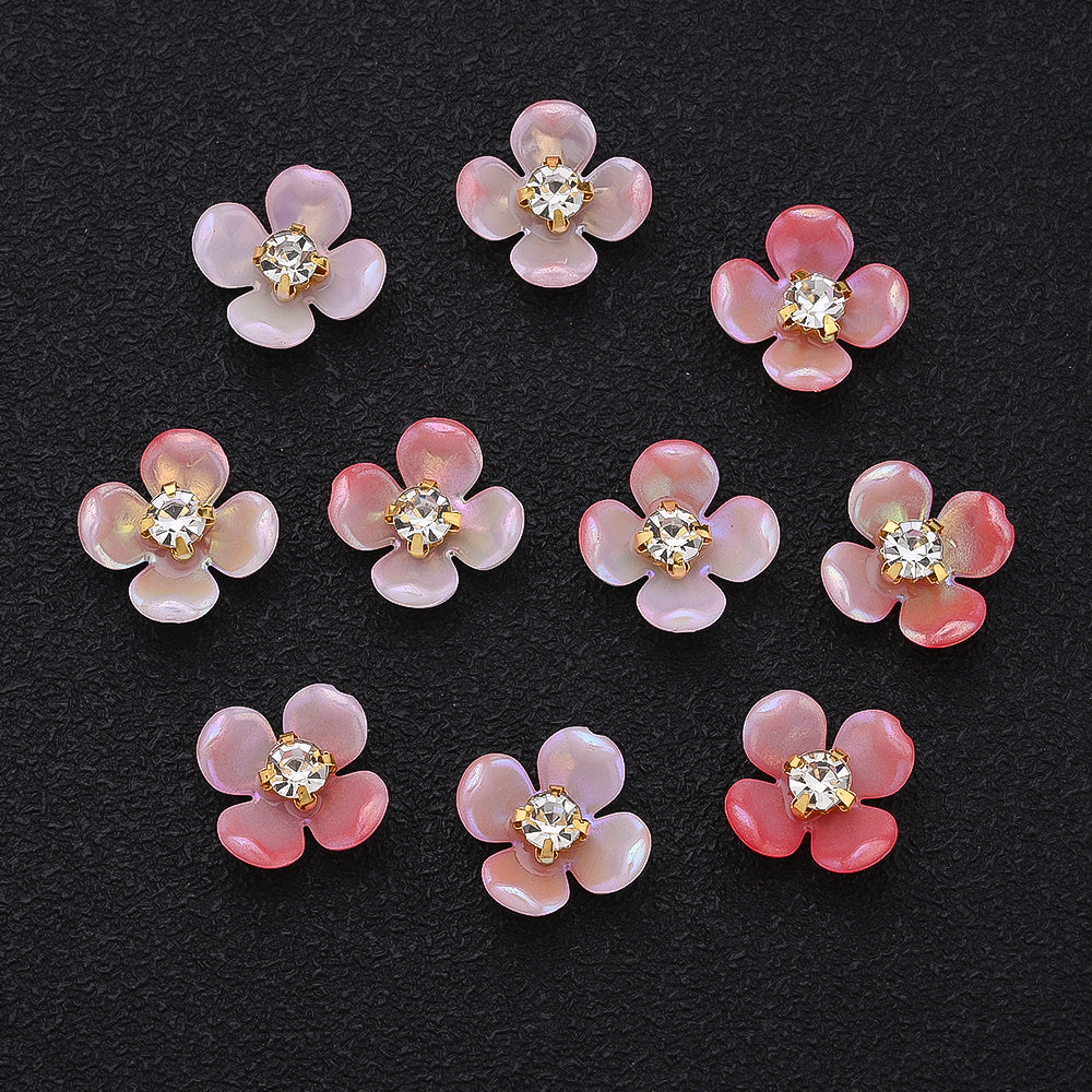 Gradient Flower Acrylic Beads
