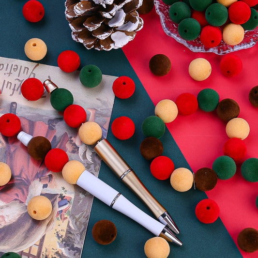 Festive Christmas Acrylic Beads