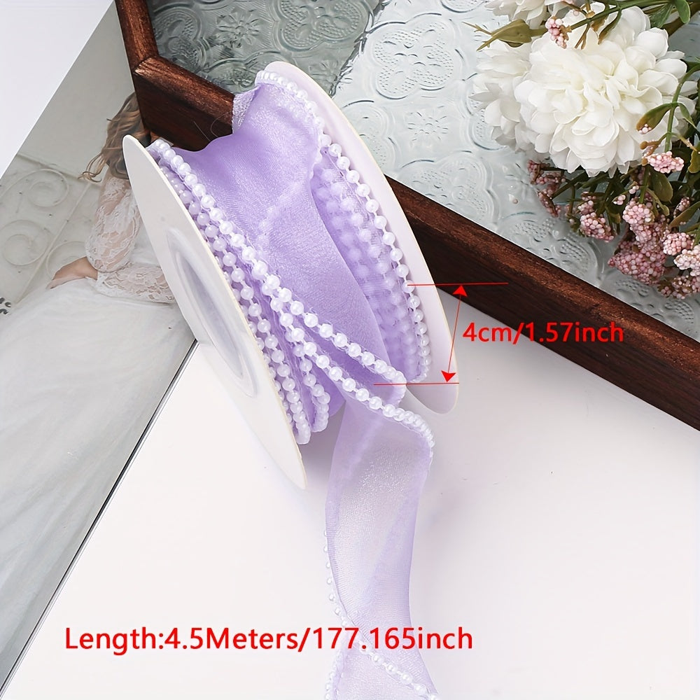 4 cm Fishtail Fabric Ribbon, 4.5 m