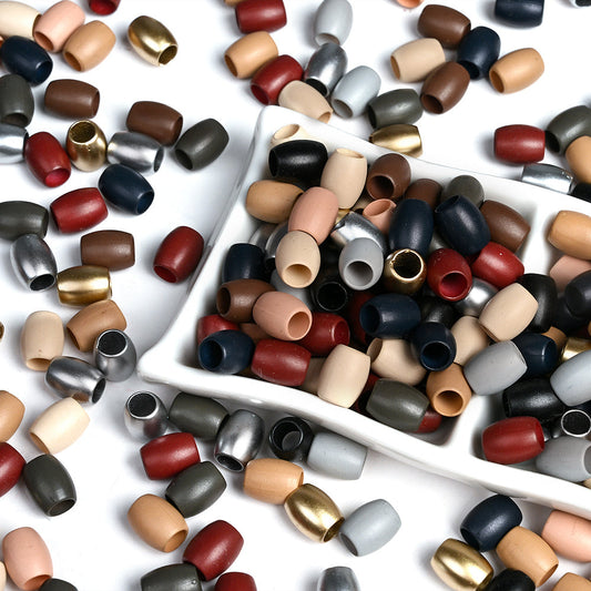 9x7 mm Morandi Color Acrylic Barrel Beads