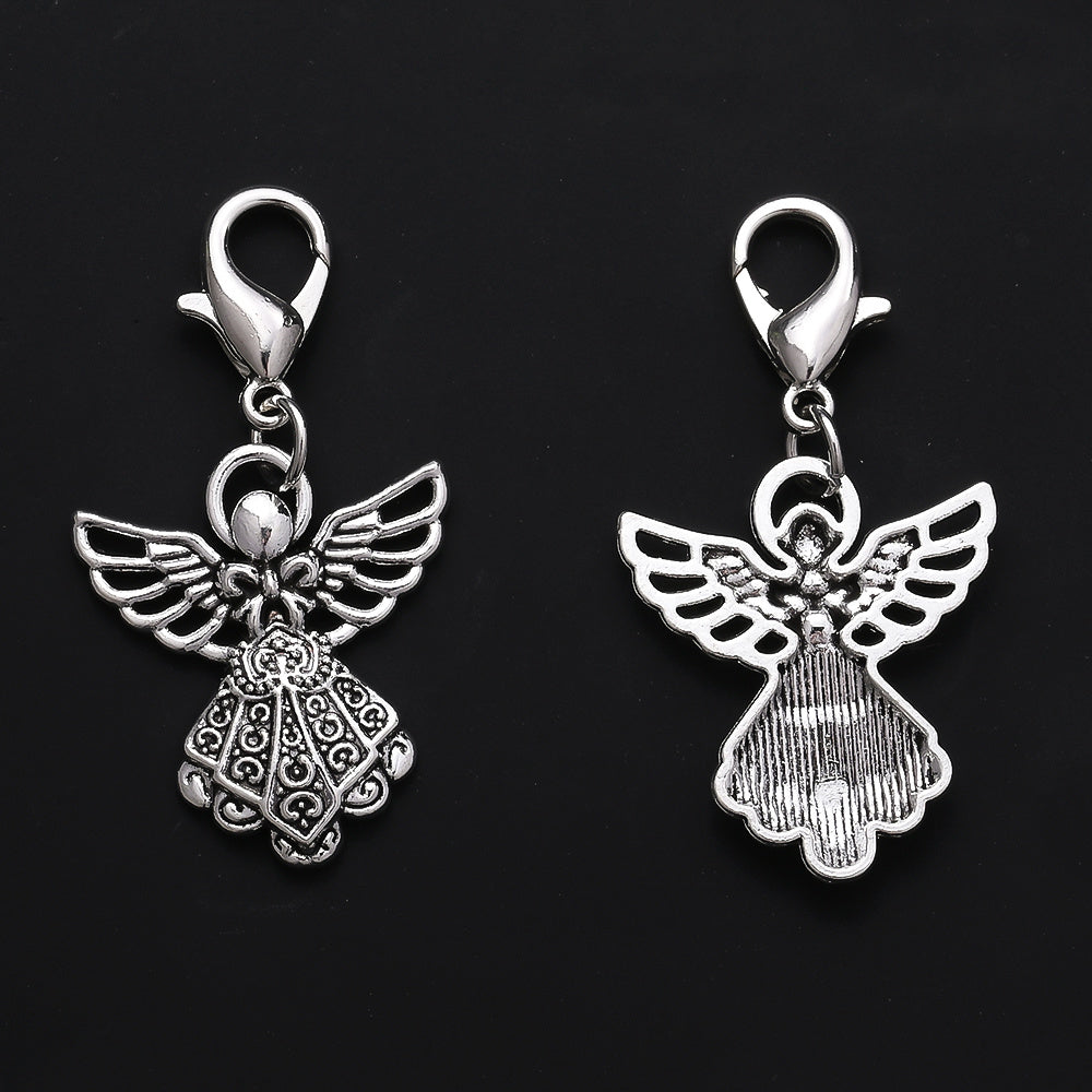 Vintage Angel Feather Keychain Gift Set