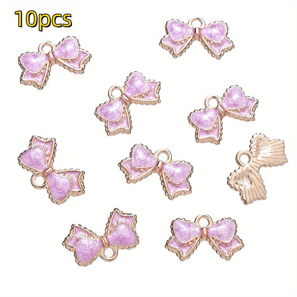 Bow-Tie Enamel Metal Charms