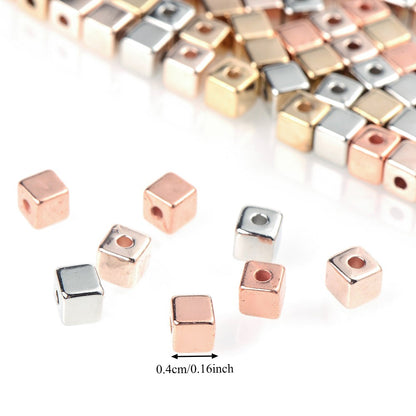 4 mm Colored Plastic CCB Spacer Beads