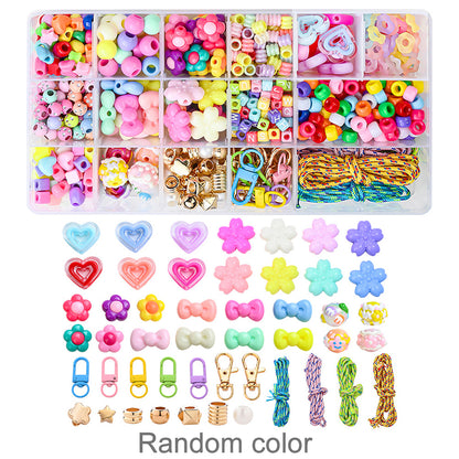 Colorful Acrylic Beaded Keychain Kit