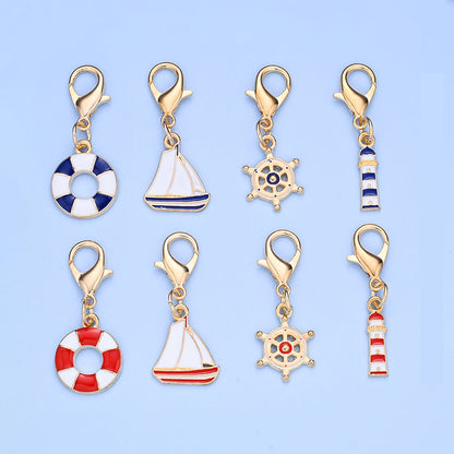 Nautical Enamel Pendant Charms