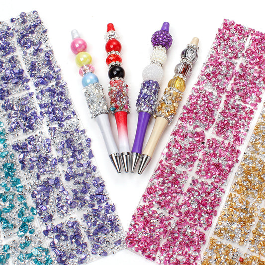 Colored AB Rhinestone Resin Strips
