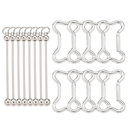 Beadable Bone Shape Keychain Kit