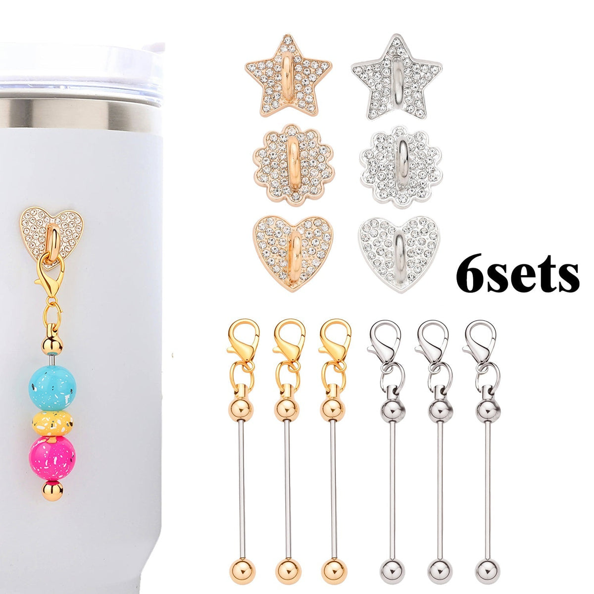 Micro Pave Rhinestone Charms Kit