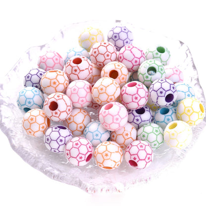 50pcs 39 Styles Mixed Sports Ball Beads