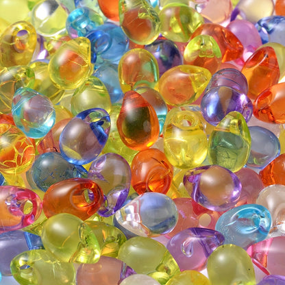 100PCS 6/8mm Water Drop Acrylic Bead Set