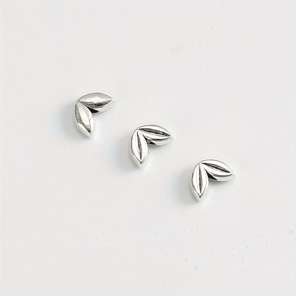 Gold & Silver Wheat Alloy Beads