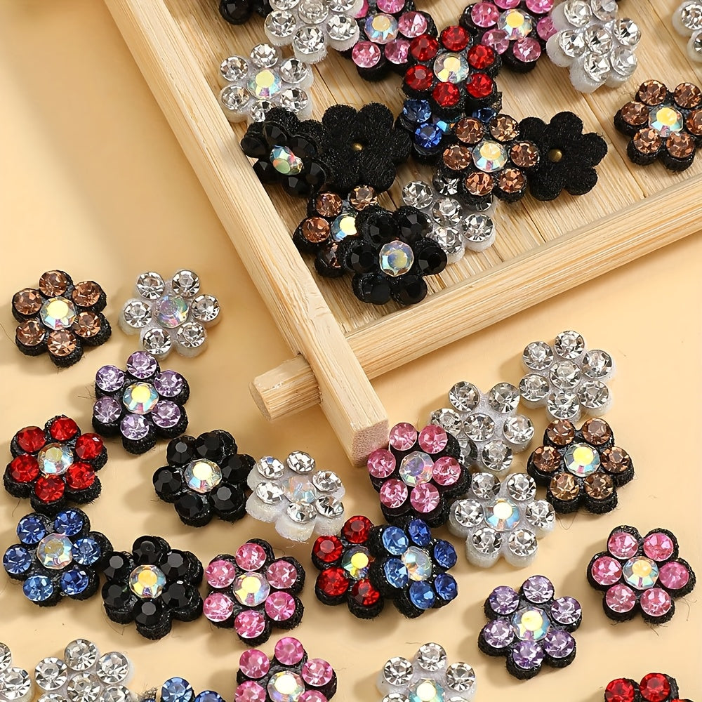 Plum Blossom Rhinestone Patches