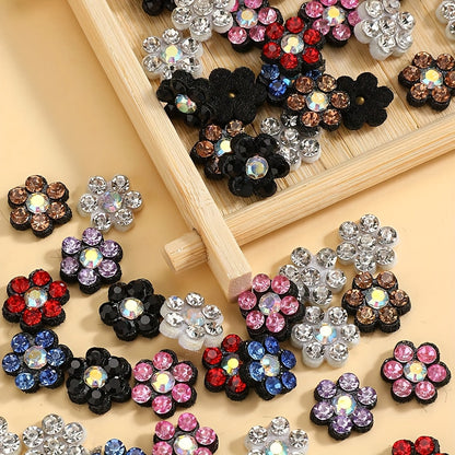 Plum Blossom Rhinestone Patches