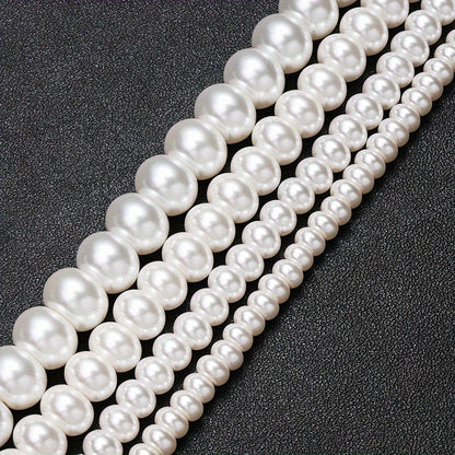 1PC 5/6/8/10mm Abacus-Shaped Glass Bead Set