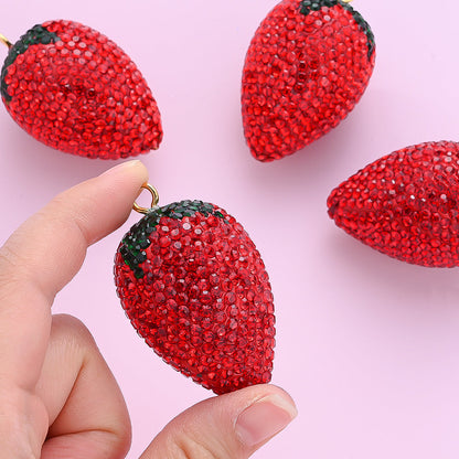 Strawberry Soft Clay Pendant