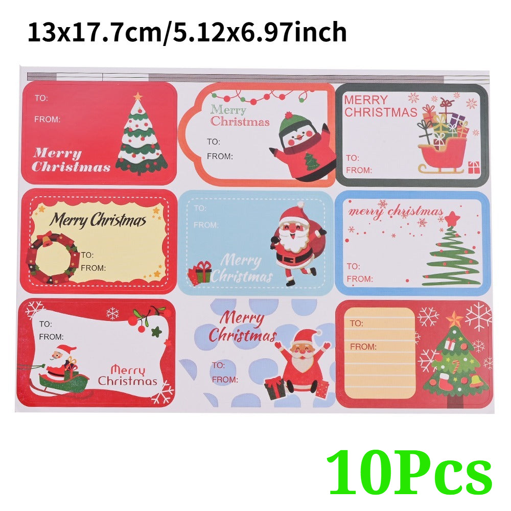 Merry Christmas Rectangular Stickers