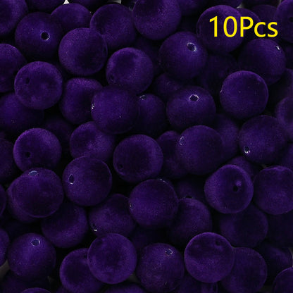 Frosted Round Acrylic Beads