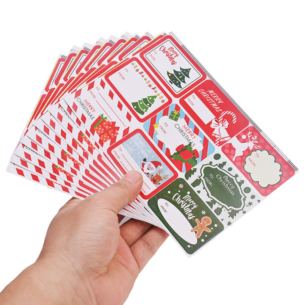 Merry Christmas Rectangular Stickers
