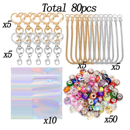 20PCS Beaded Keychain Making Set