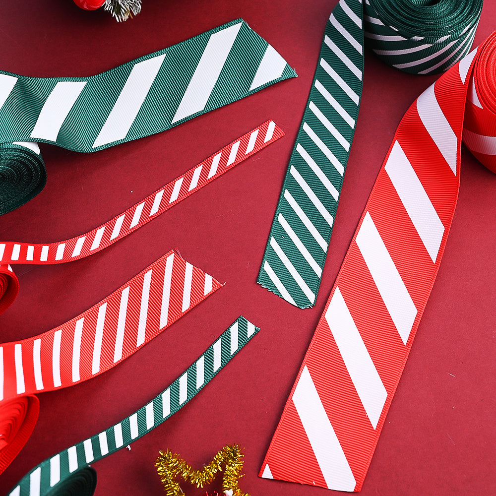 Christmas Striped Ribbon