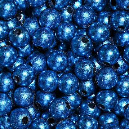 50/100/200pcs 8/10/12mm Colorful Round Acrylic Glossy Beads