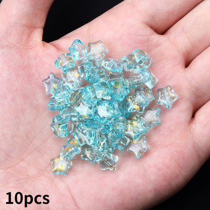 Multicolor Star Spacer Beads