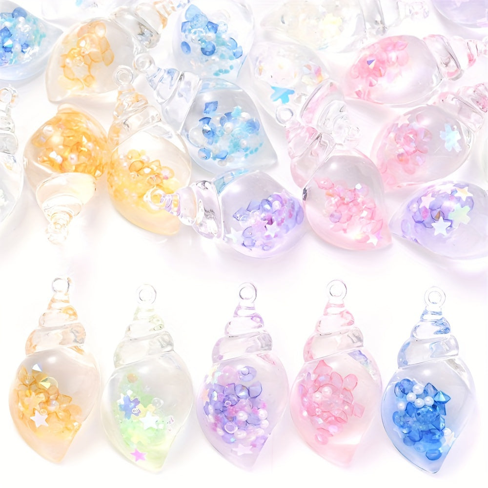 Luminous Transparent Resin Pendants