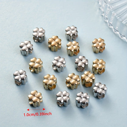 50-Piece 10 mm Heart & Flower CCB Beads