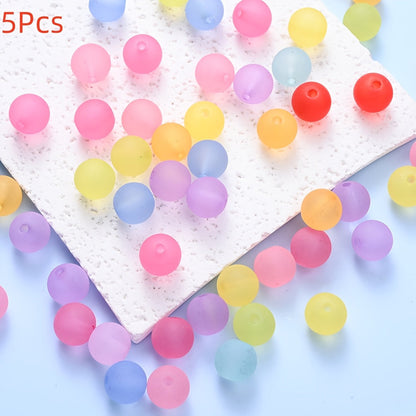 Frosted Acrylic Round Beads