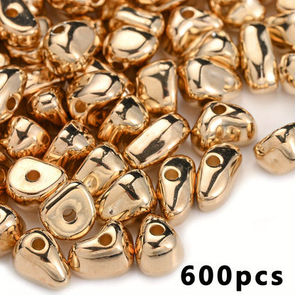 600pcs CCB Plastic Beads Mixed Irregular Shape Spacer Loose Beads