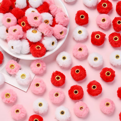 Valentine’s Faux Fur Focal Beads