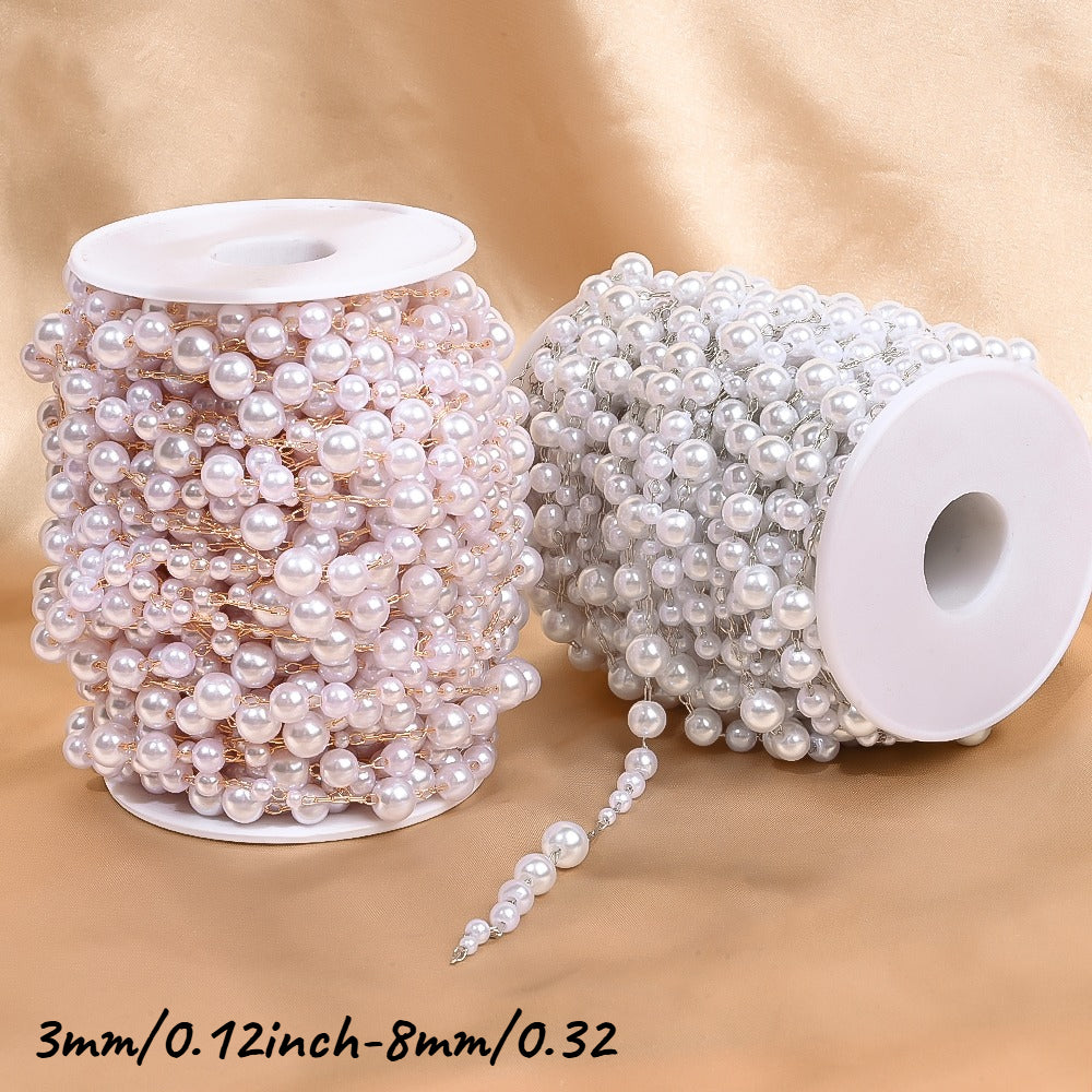 Imitation Pearl Strand Chain