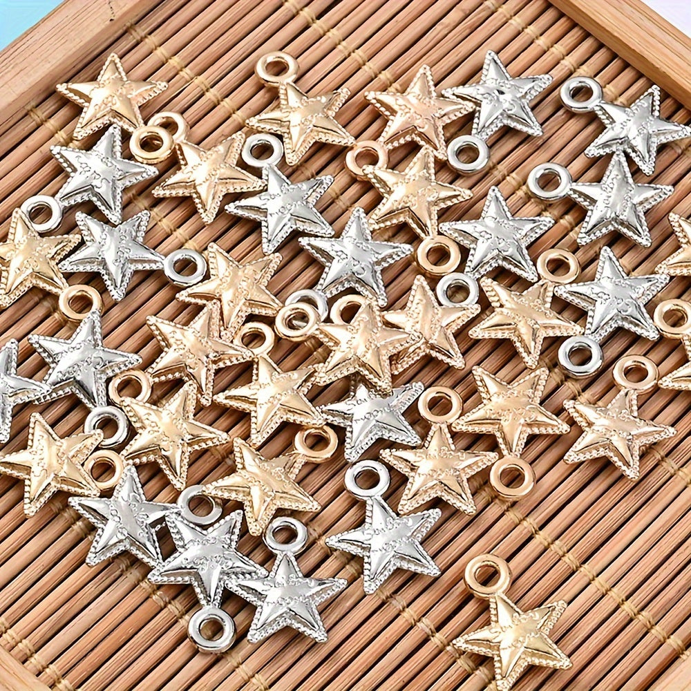 20PCS 12×15mm Antique Star CCB Pendant Beads