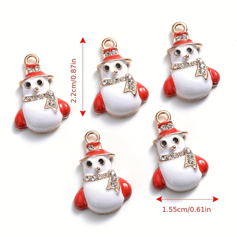 Mixed Metal Christmas Pendants